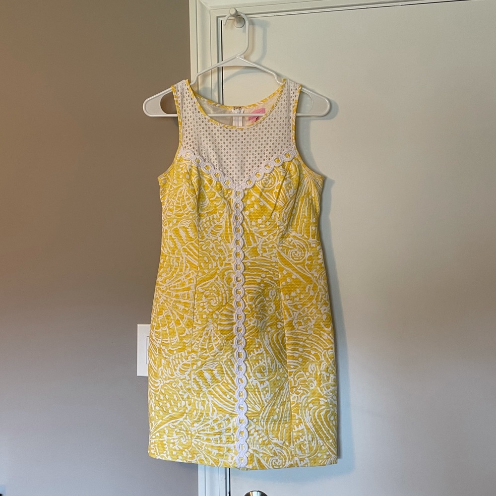 Lilly Pulitzer Shift Dress Shell Pattern - image 1